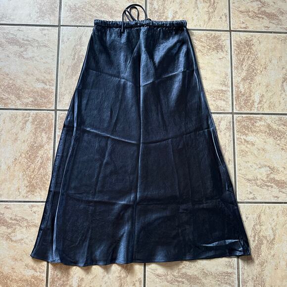 Artizia Babaton High Rise Crepe Pull On Maxi Consensus Skirt Black Size Small - Picture 5 of 8